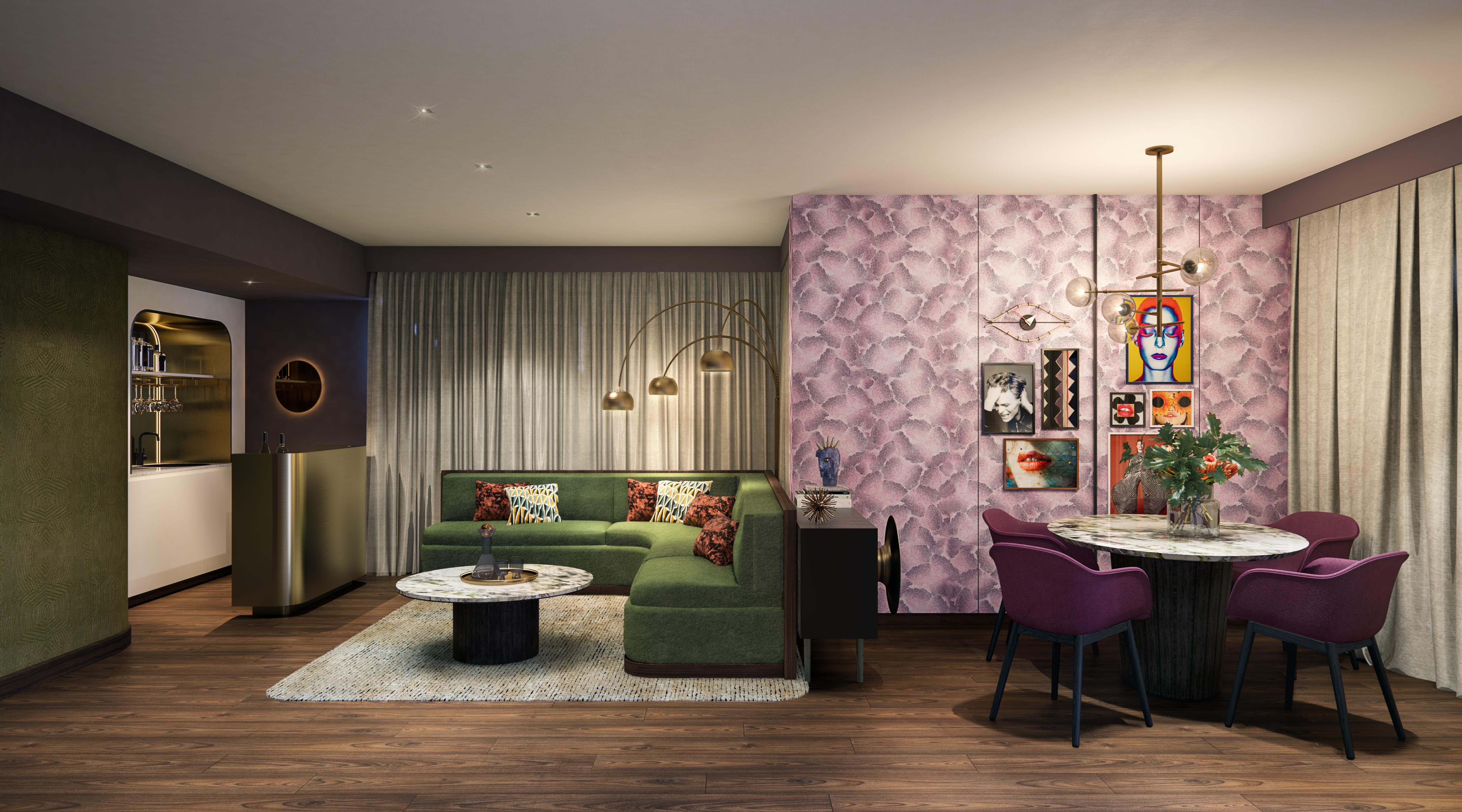 فندق أوفولو ذا فالي بريسباين بريزبين المظهر الخارجي الصورة The interior of a typical apartment